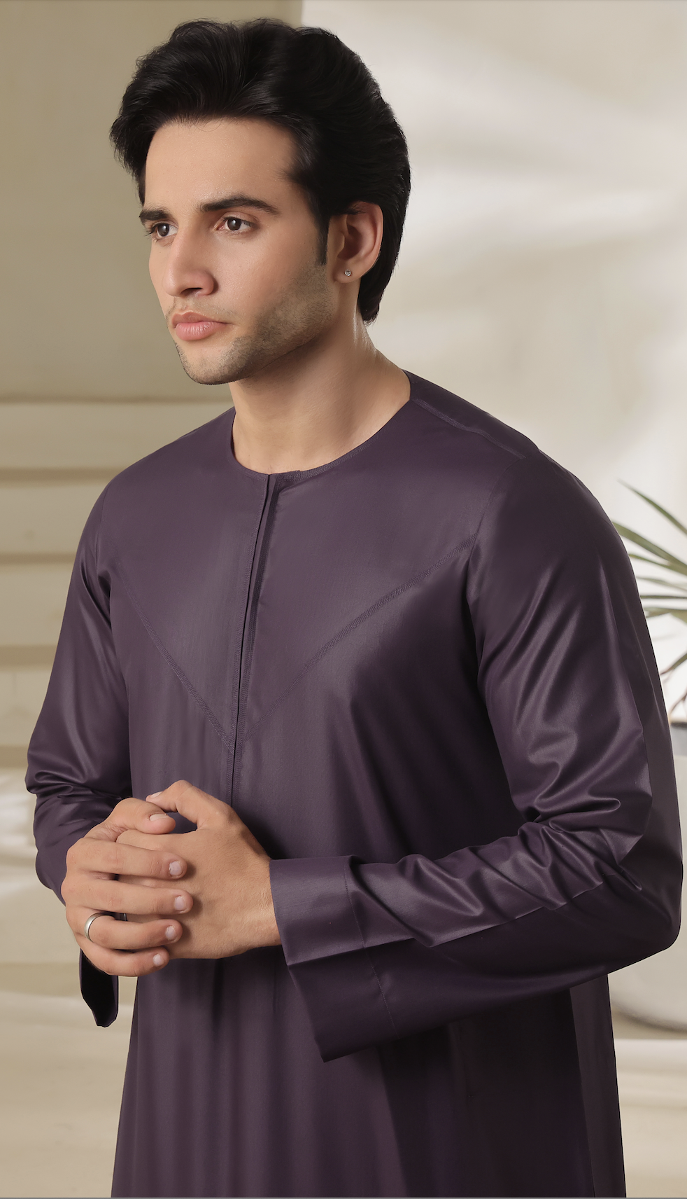 Al Hareer Emirati Plum Majesty Thobe